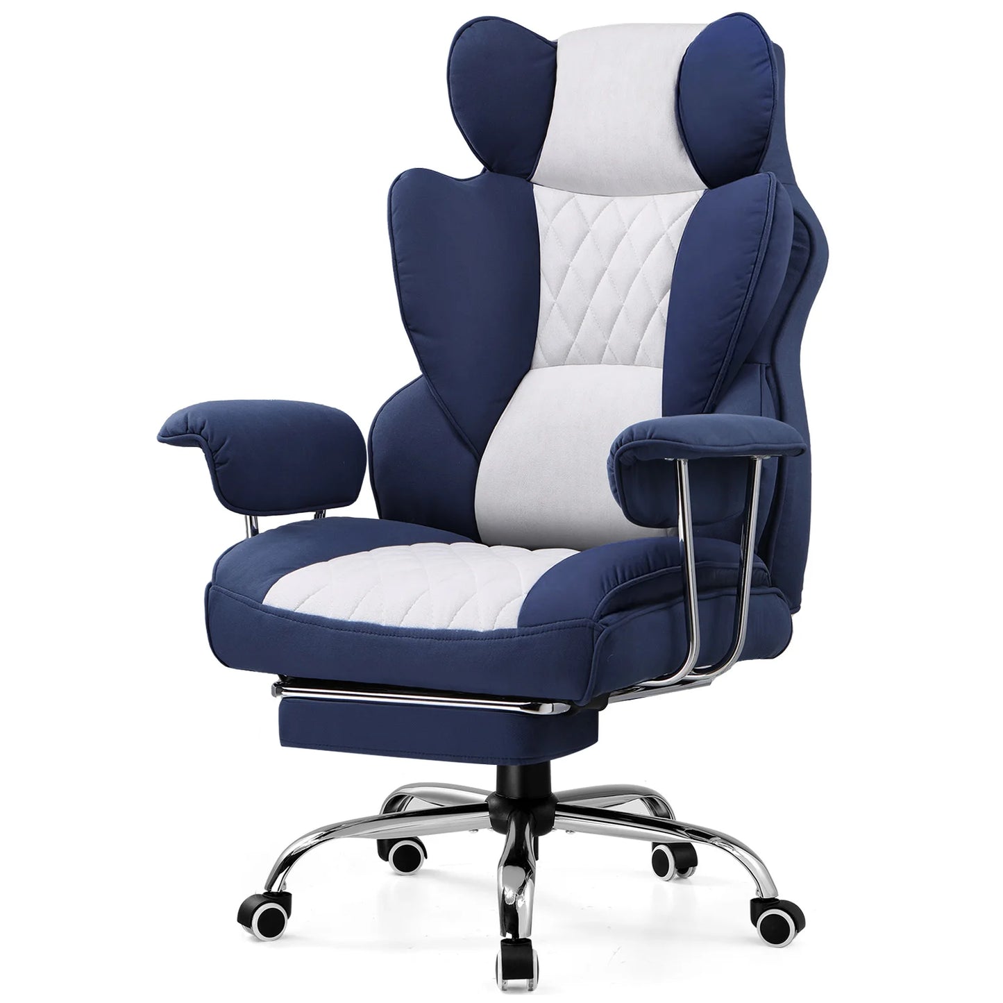 COMHOMA Ergonomic Office Chair With Footrest Lumbar Support