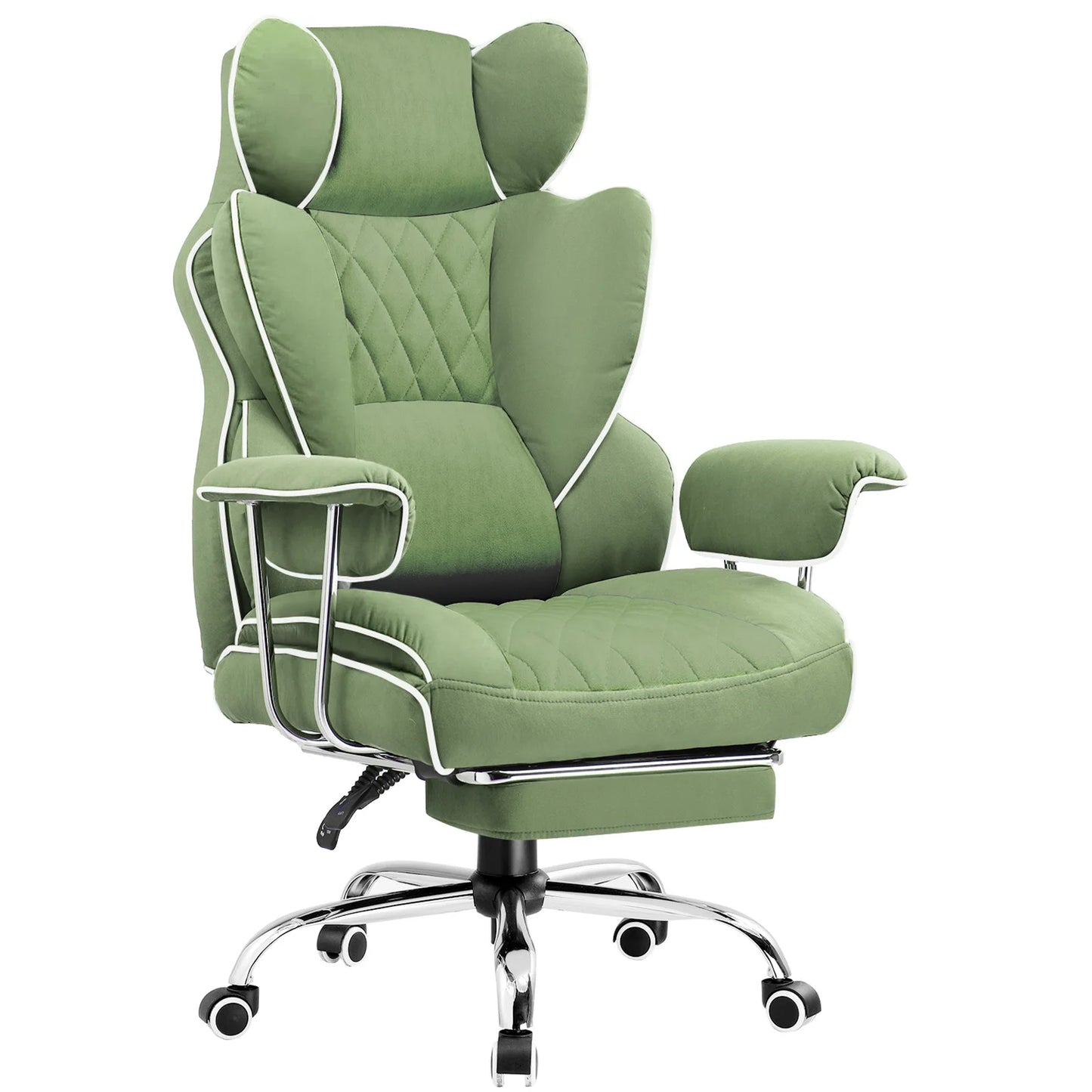 COMHOMA Ergonomic Office Chair With Footrest Lumbar Support