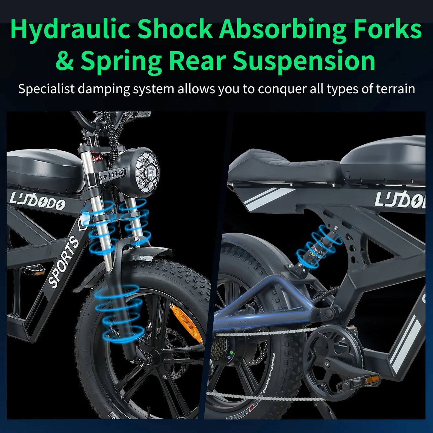 Max Speed AK2 Electric Fat Tire Bike 750W48V HighPerf