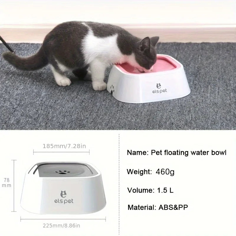 Dog Water Bowl Dog Feeders Slow Water Feeder No-Spill