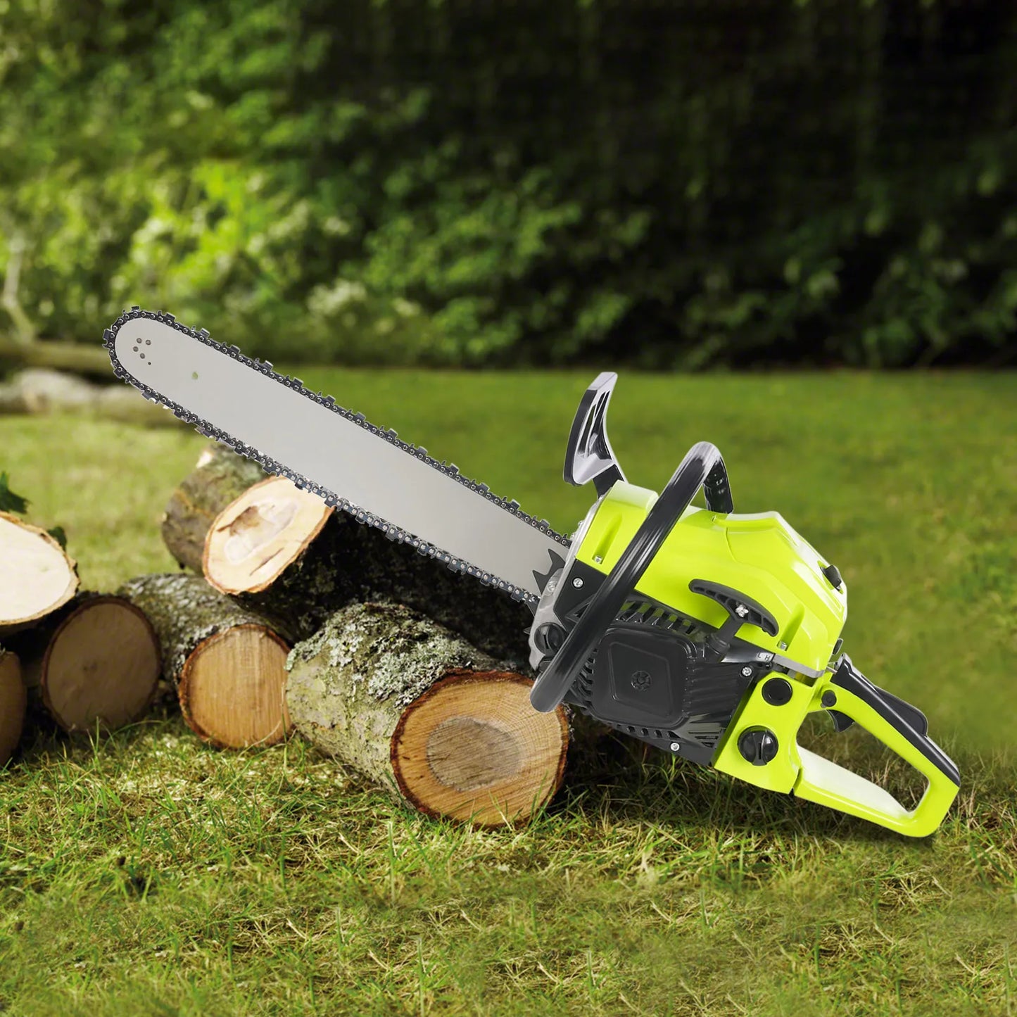 20 Inch 58cc Gas Chainsaw, 2-Stroke Gasoline Chainsaw, Handheld Petrol Chain Saw, 2300 W Hand Pull Start Gasoline Power Chainsaw
