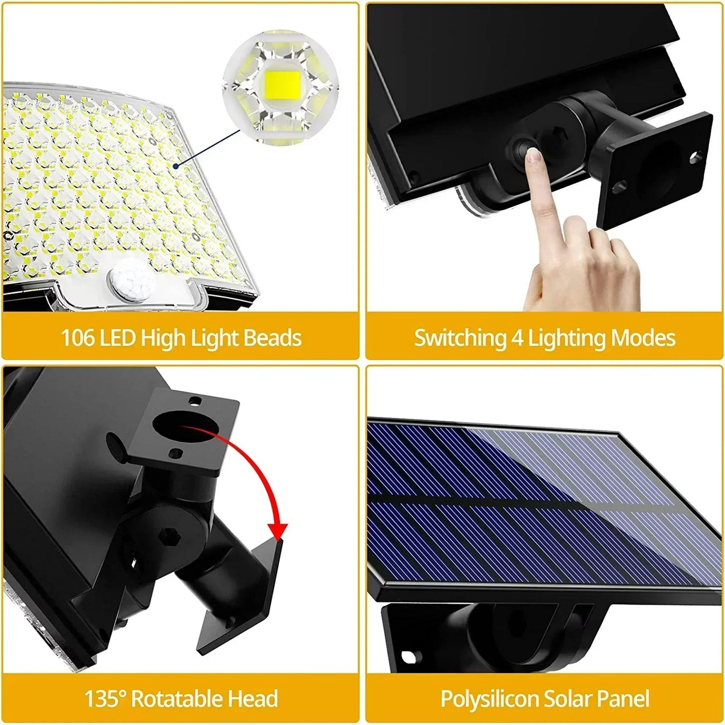IP65 Waterproof Solar Outdoor Light LED Motion Sensor Light