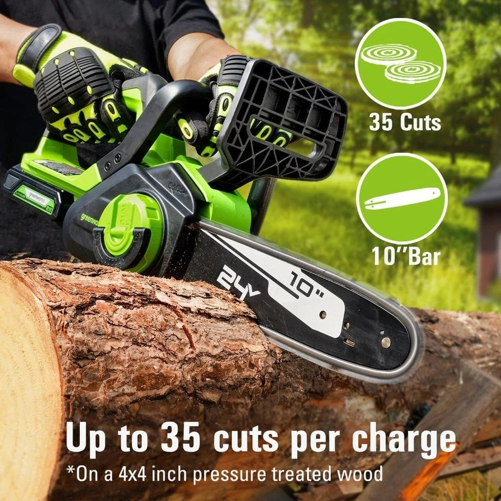 Hign Concerned 24V Chainsaw Polesaw Combo Kit With 2Ah