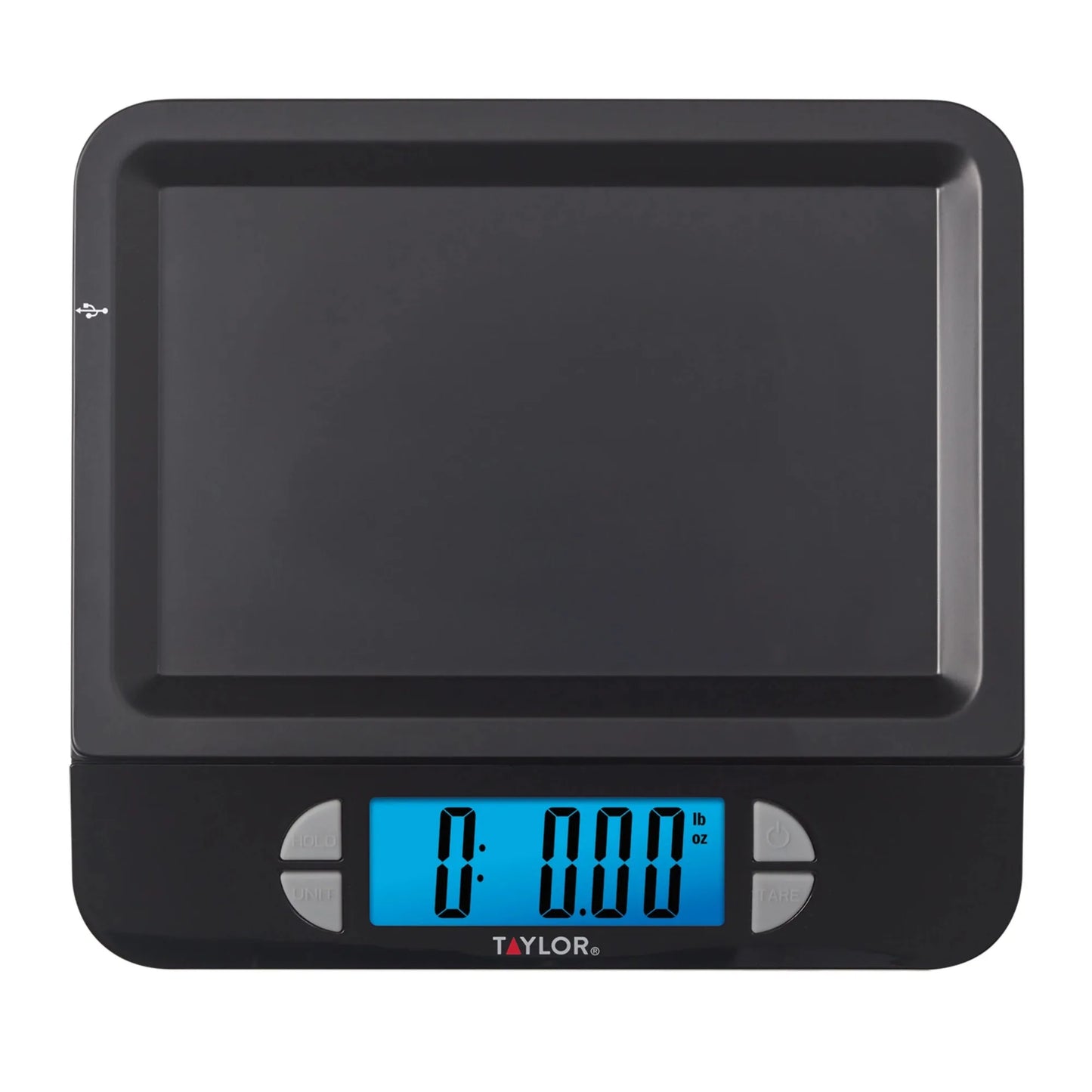 USB Rechargeable Precision Digital Kitchen Scale and Food Scale, 11 lb. Capacity Black