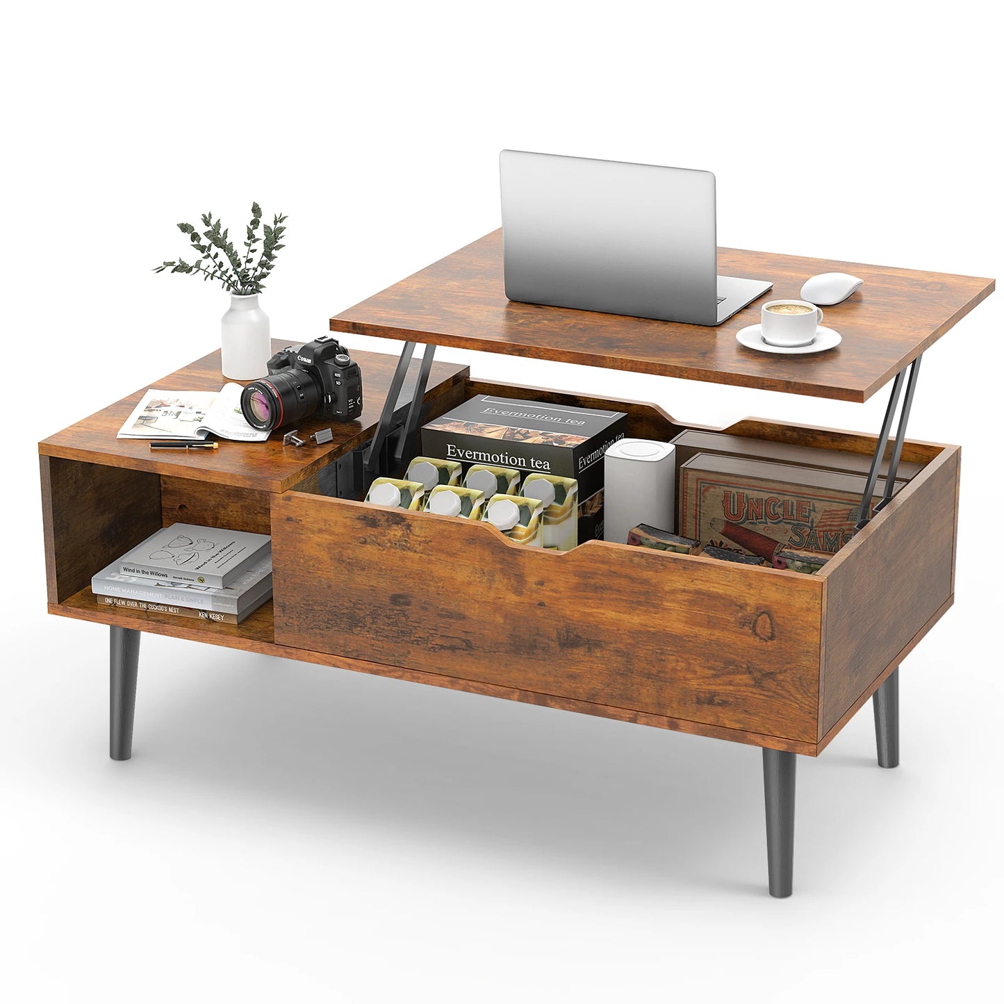 39" Adjustable Easy Lift Coffee/Dining Table