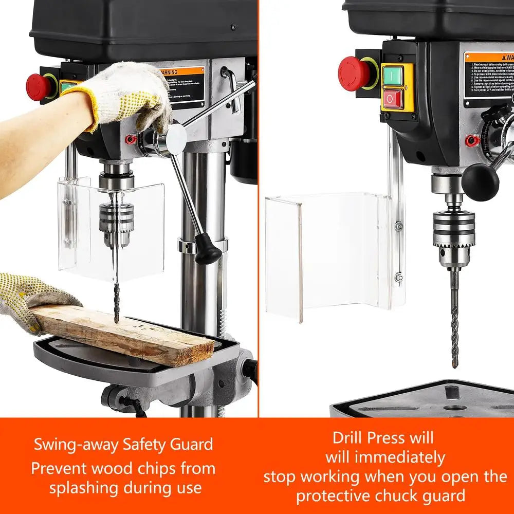 15 Inch Benchtop Drill Press 7.5 Amp Copper Motor Tool
