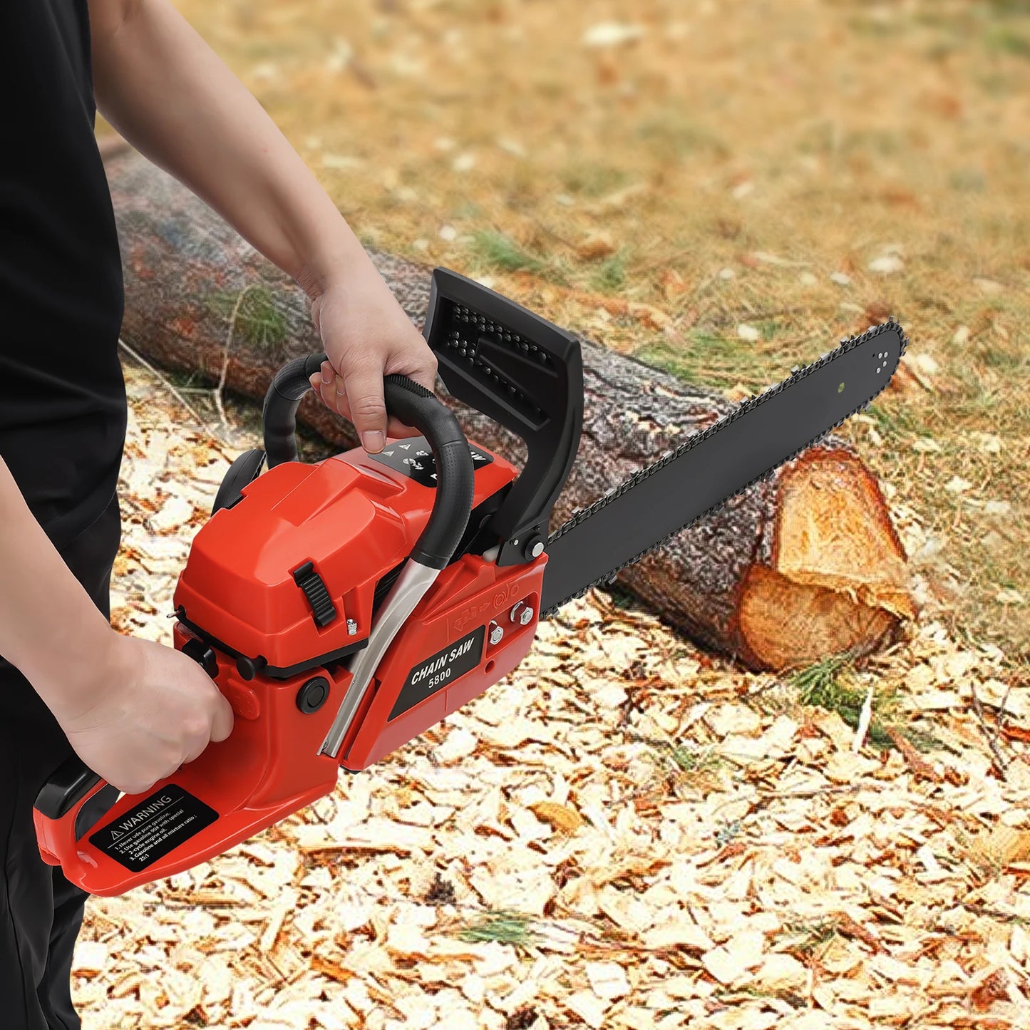 20 Inch Chainsaw, Gasoline Powered Chainsaw, 2-Stroke Engine Chainsaw for Wood Cutting Forest Felling