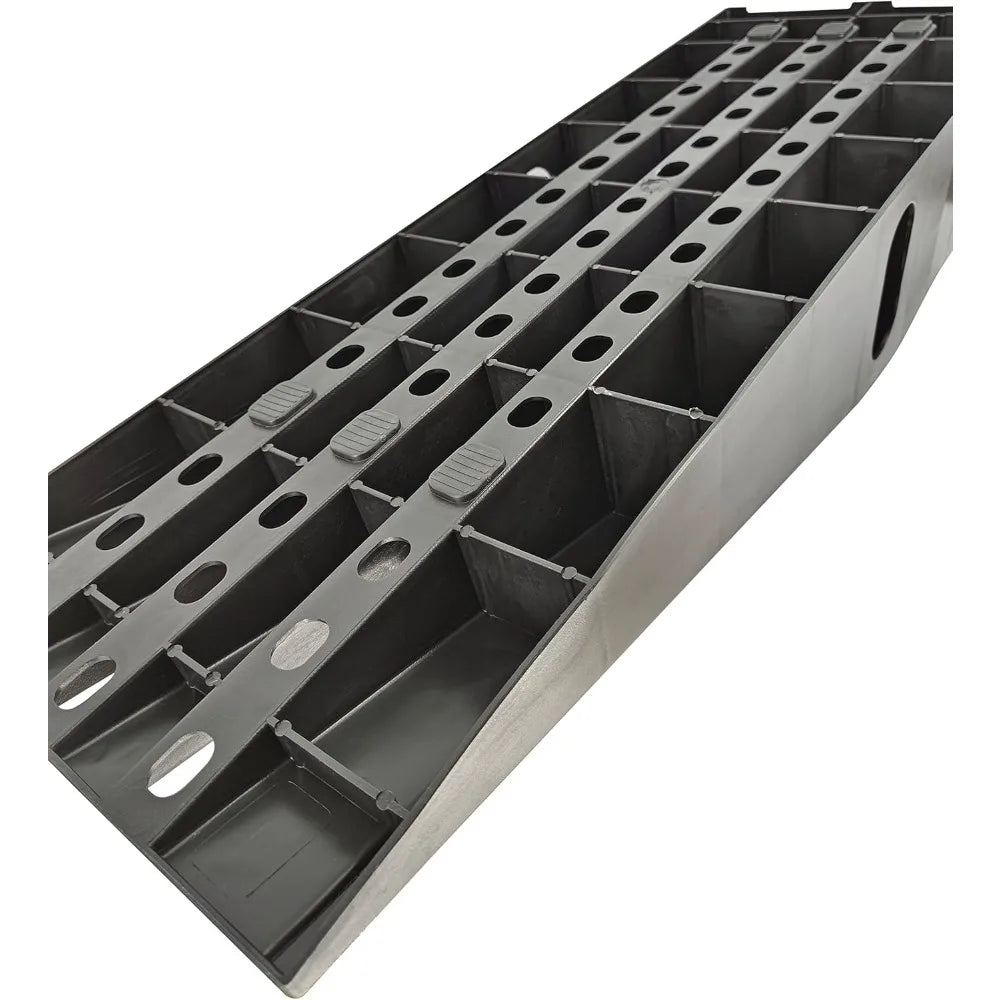 2 Pack Heavy Duty Lift Car Ramps 13000 Lb GVW Deep Grooved