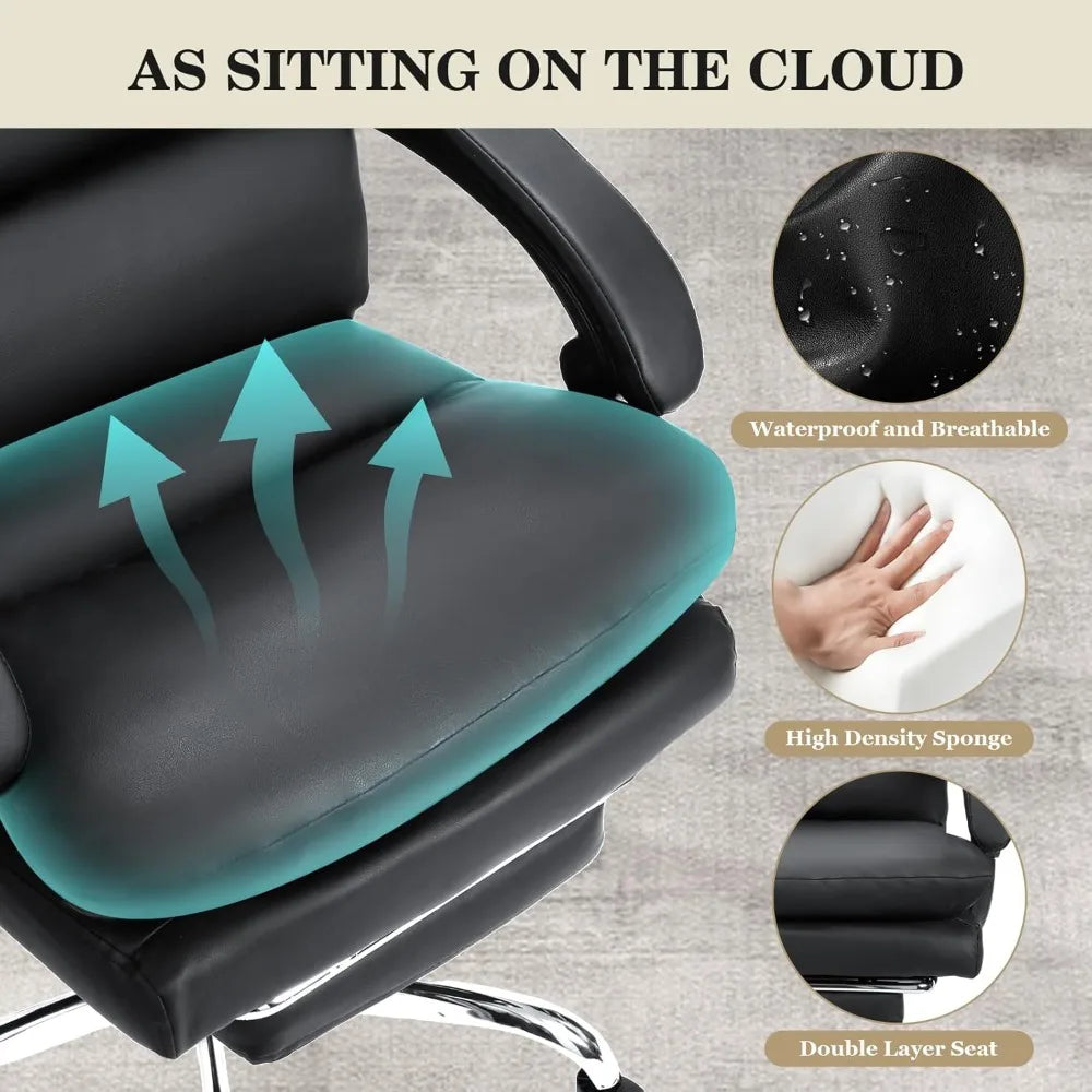HUANZHUANG Ergonomic Big And Tall Office Chair With Pillow
