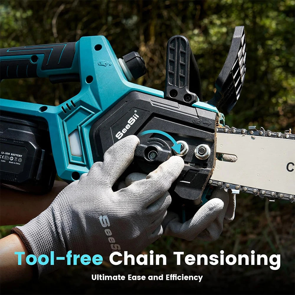 Cordless 12 Inch Brushless Chainsaw for Tree Cutting