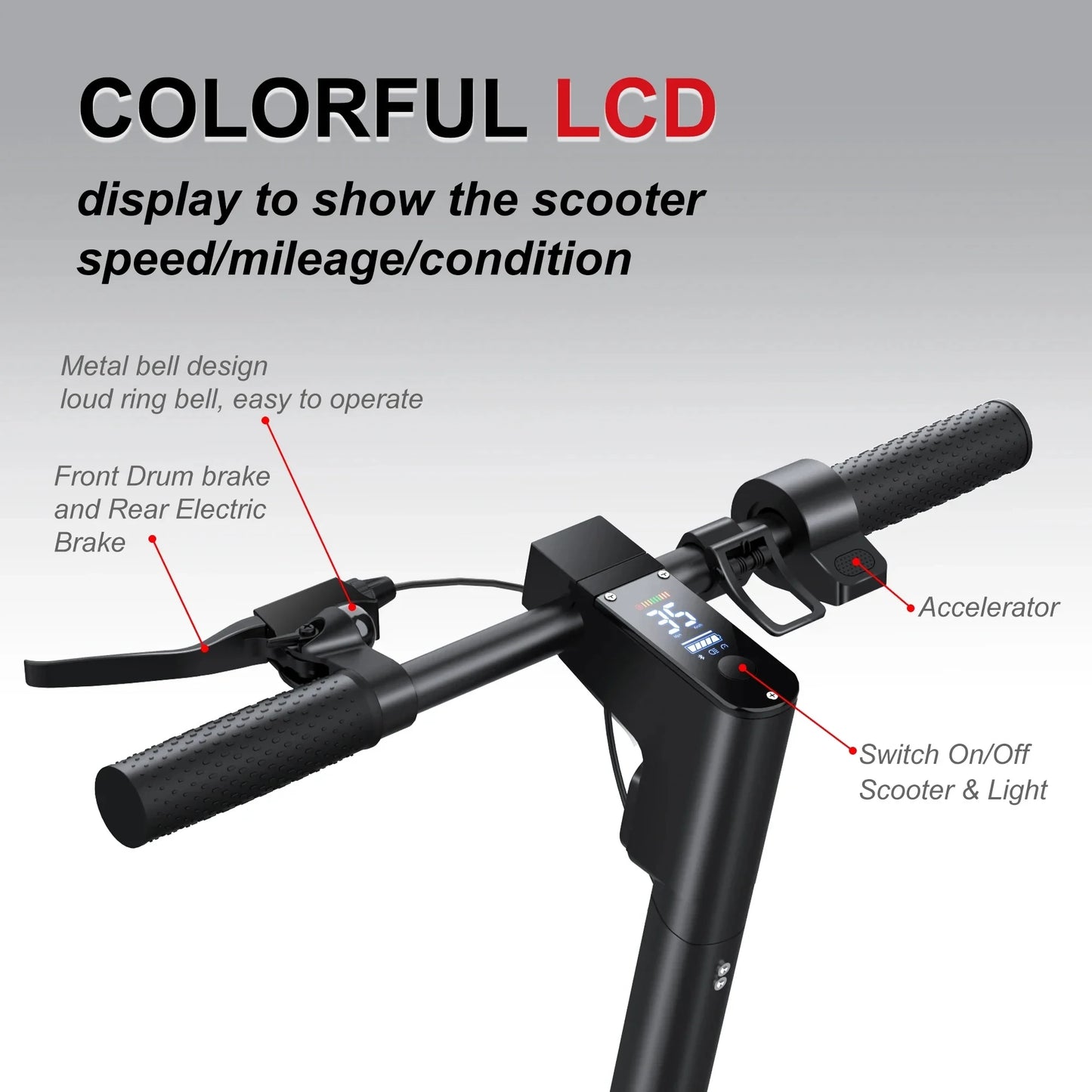 AOVOPRO Ledpad Esmax Electric Scooter Foldable 500W