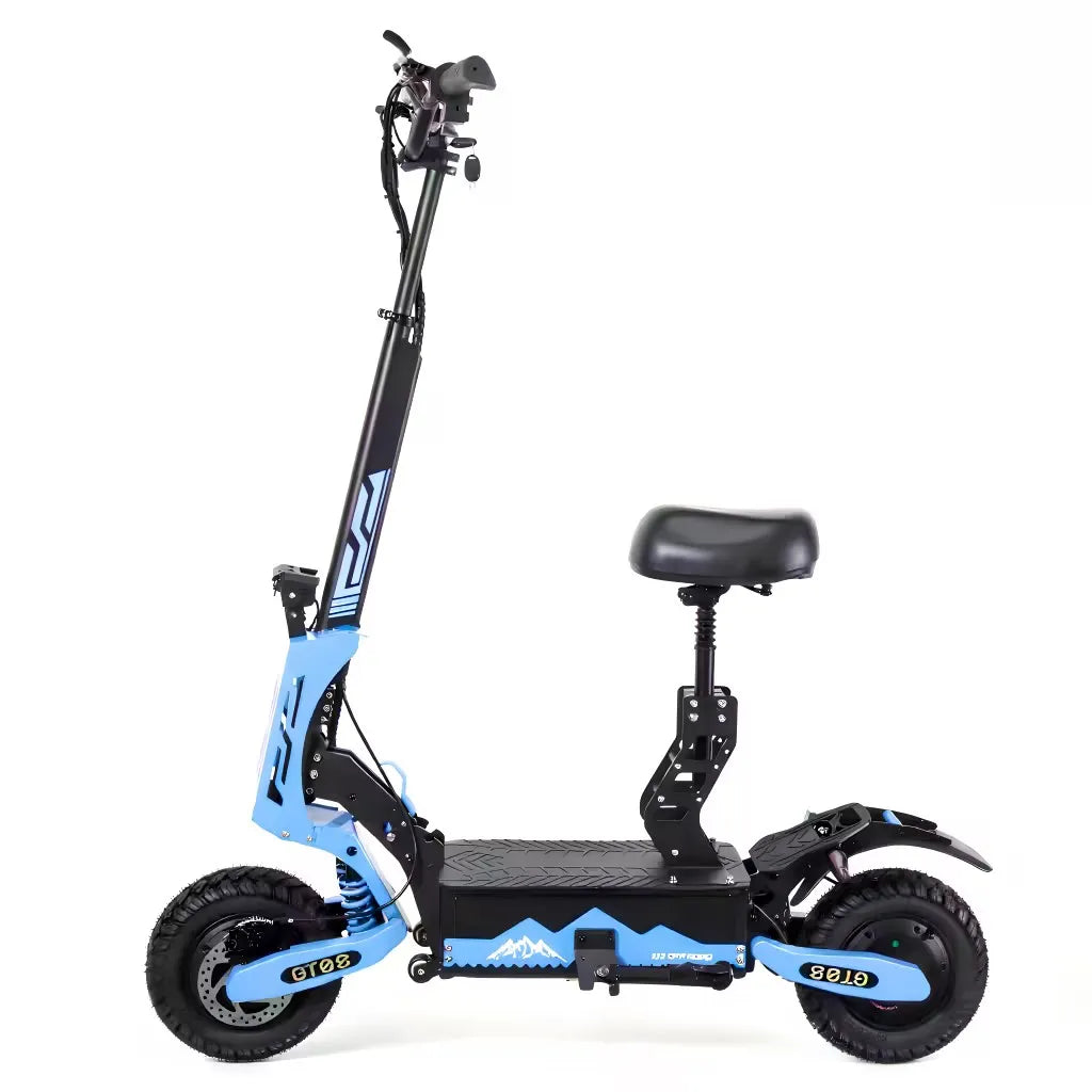 GT08 Electric Scooter With Seat Dual Motors 46 MPH Off Road