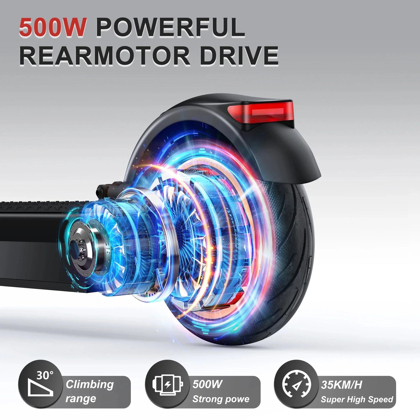 AOVOPRO Ledpad Esmax Electric Scooter Foldable 500W