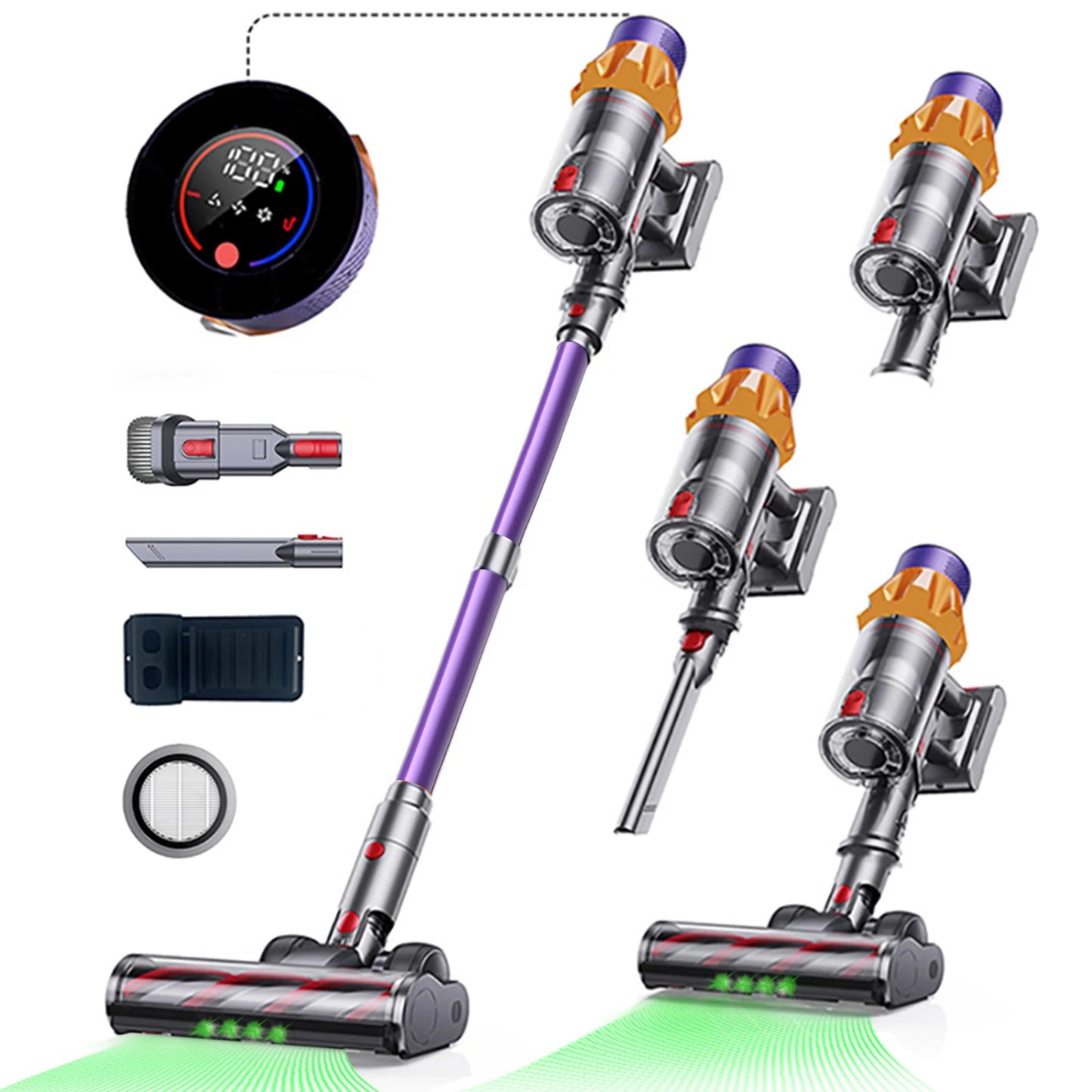 BlossomDust V18 Cordless Vacuum Cleaner 550W Handheld