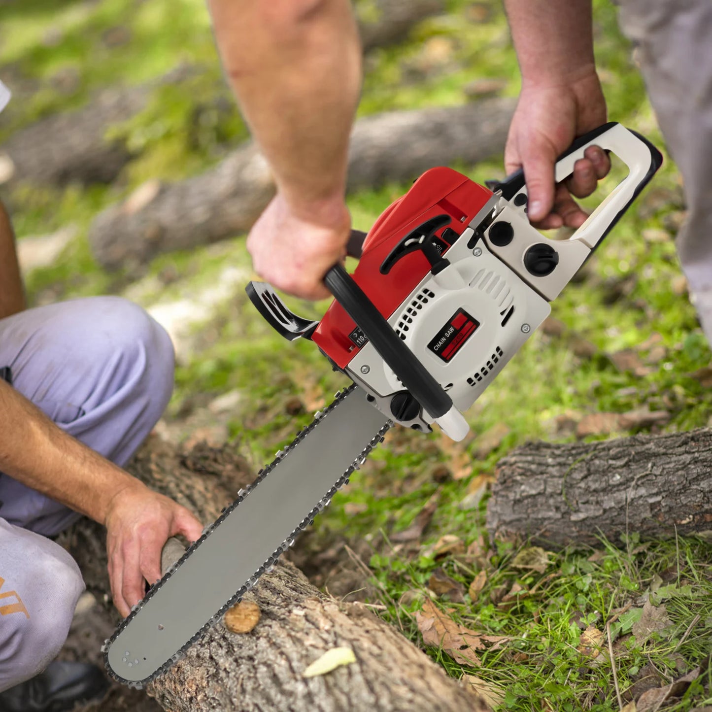 Single Cylinder Chainsaw Simple Structure Gasoline Safety Cutting Handle Engine