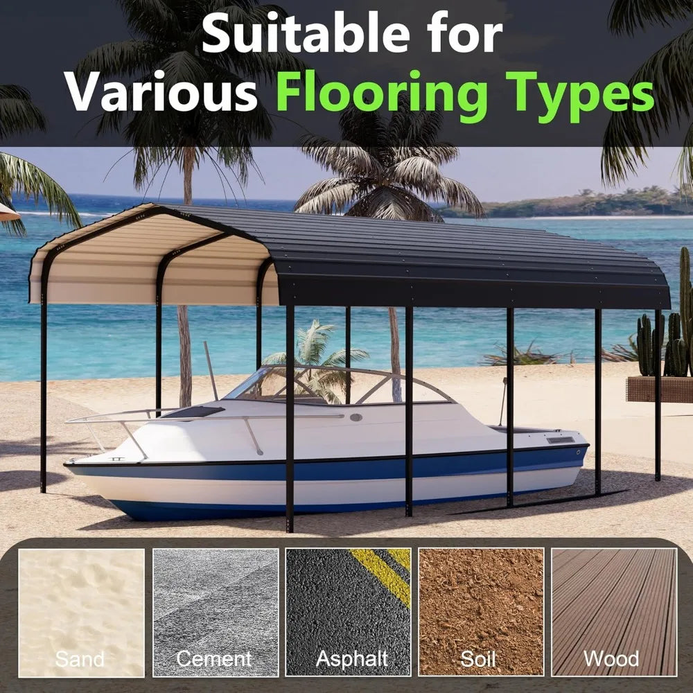 Royal Windsor Metal Carport Kit For Outdoor Storage