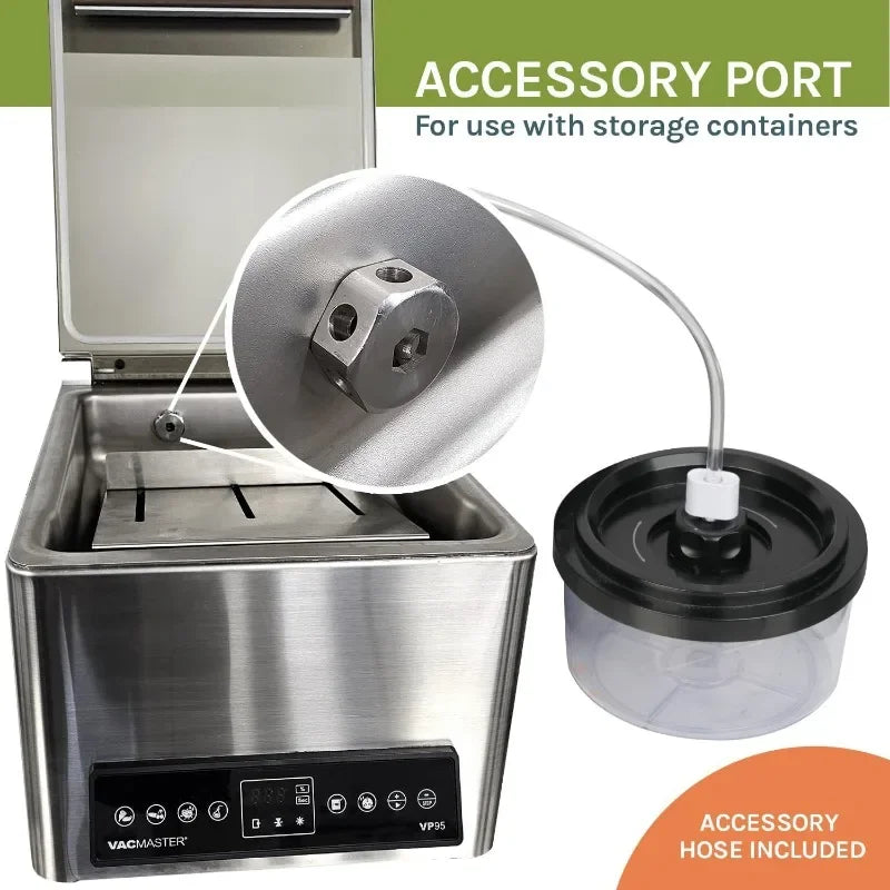 VacMaster VP95 Chamber Vacuum Sealer with Industrial Oil Pump.Catering, Sous Vide. Great for Dry Goods, Liquids and Marinades.