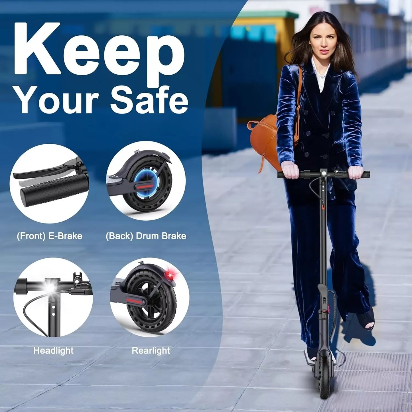 Ladped LP60 Electric Scooter 350W 19 MPH Control Folding