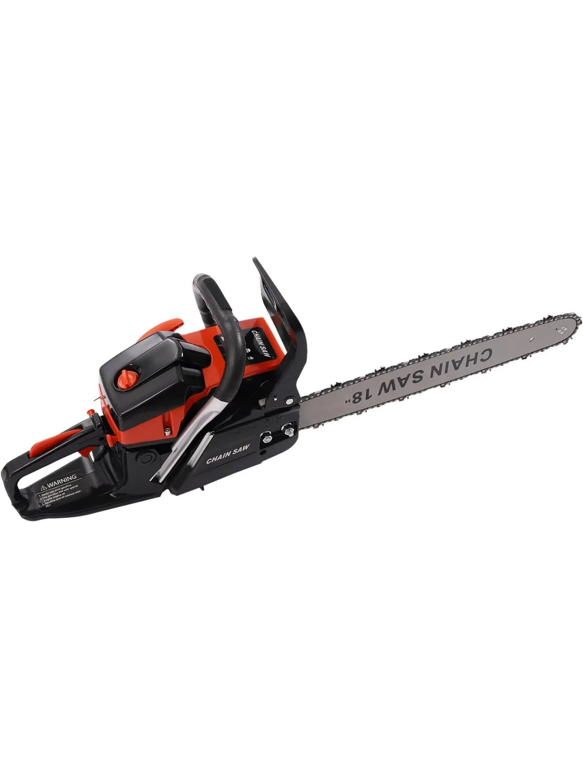 18 inch Chainsaw Gas Powered 2-Stroke 58CC 4.4HP Handheld Cordless Gasoline Chain Saws for Trees Wood Forest Cutting