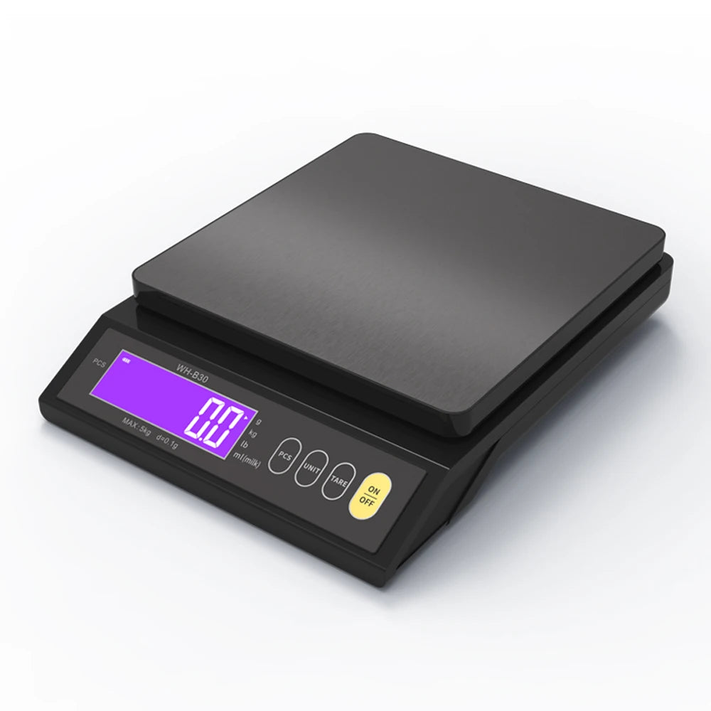 Rechargeable Baking Electric Scale IP67 Waterproof Kitchen Scale w/ Counting Tare Zeroing Auto Power Off Electronic Weigher
