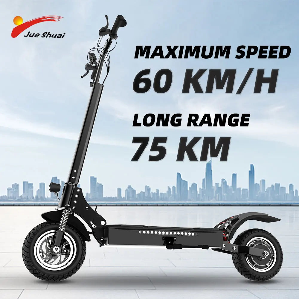 Jueshuai Outdoor Foldable Electric Scooter 1300W Long Range