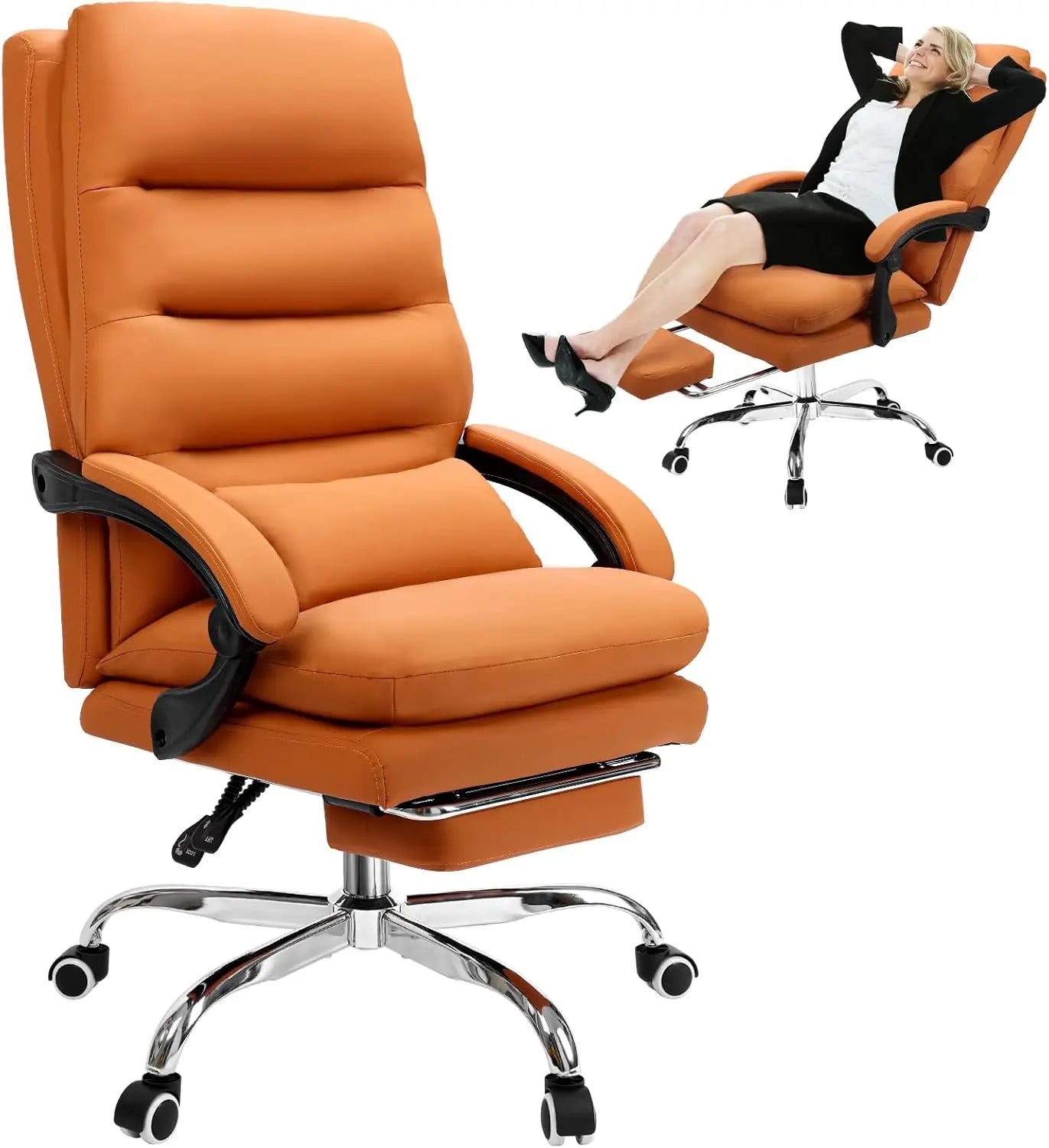 HUANZHUANG Ergonomic Big And Tall Office Chair With Pillow