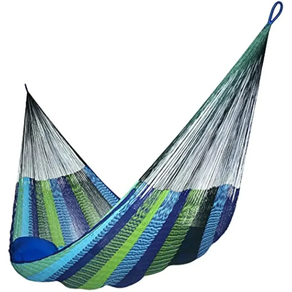 12.5 Ft Outdoor Patio Handmade Hammocks with 13 Ft Stands, Carries Up to 550 Lbs for Two, Outdoor Patio Hammocks
