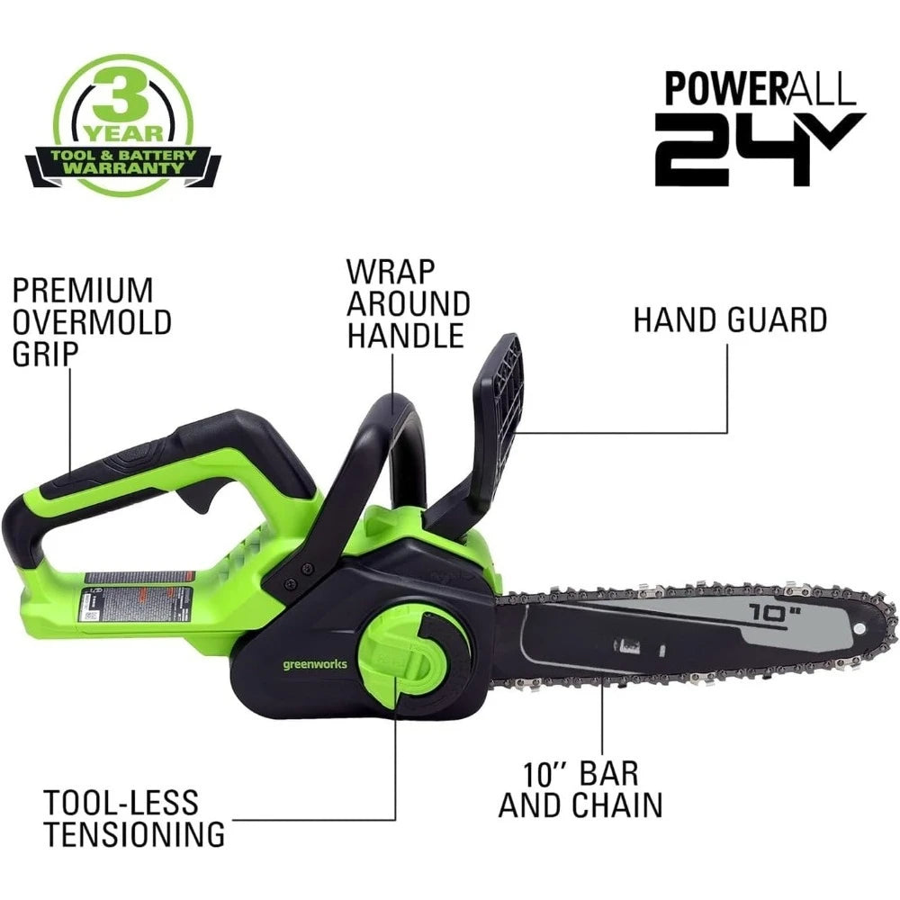 Hign Concerned 24V Chainsaw Polesaw Combo Kit With 2Ah