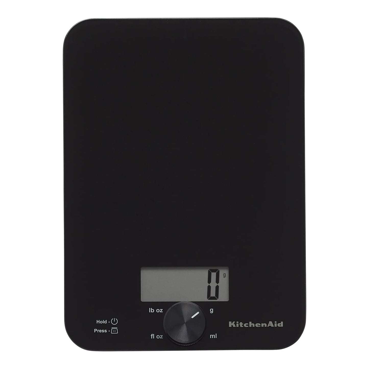 11lb Digital Glass Top Kitchen and Food Scale Measures Liquid and Dry Ingredients, Black