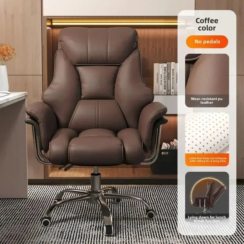 Boss Chair, Home Office Computer Comfortable Sofa, Study Room Can Lie Down and Rotate