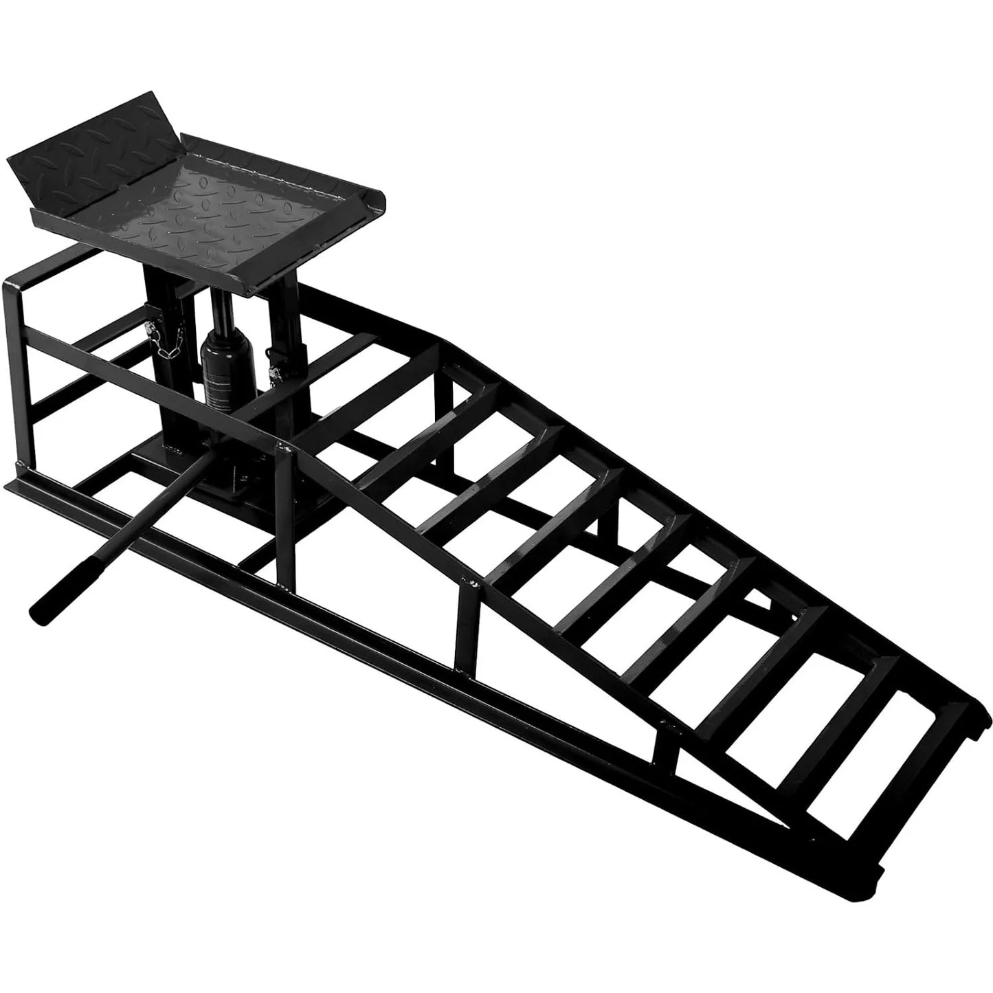 2PCS Hydraulic Car Ramps 5T 10000lbs Steel Frame Lift