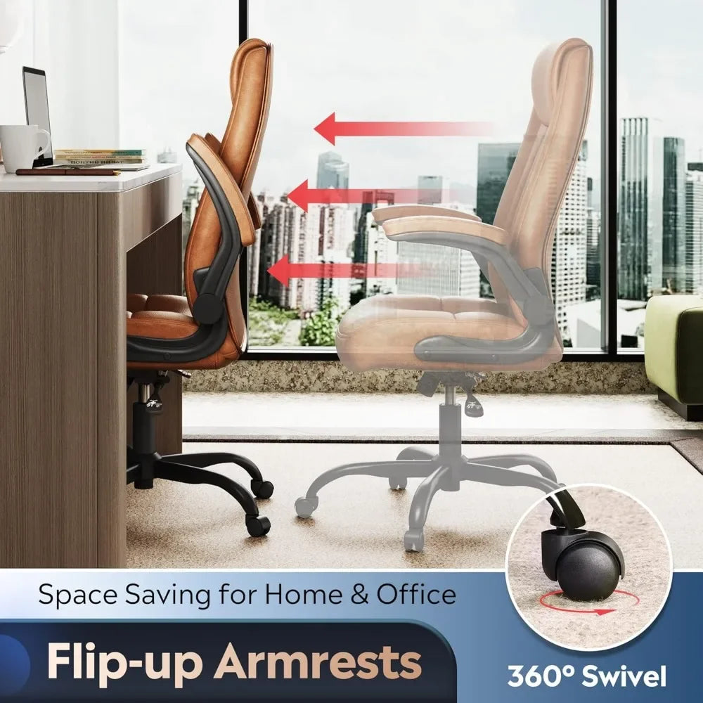 Ergonomic High Back Office Chair With Adjustable Armrests