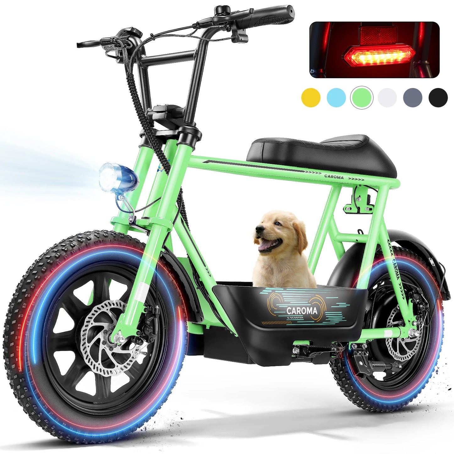 CAROMA Peak 819W Electric Scooter With Seat All Terrain