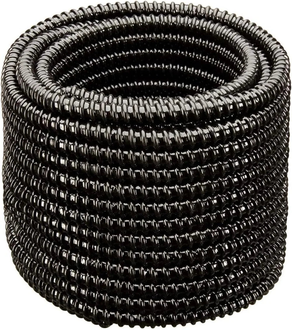 Non Kink, Corrugated, Flexible PVC Water Garden Hose and Pond Tubing. Thick Wall. US/UL Sizing (2" Dia. x 100 ft)