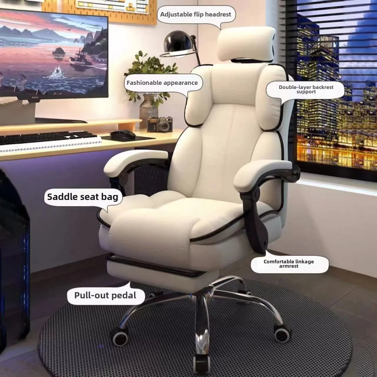 Gaming Chair for Office and Home Comfort with Ergonomic Design