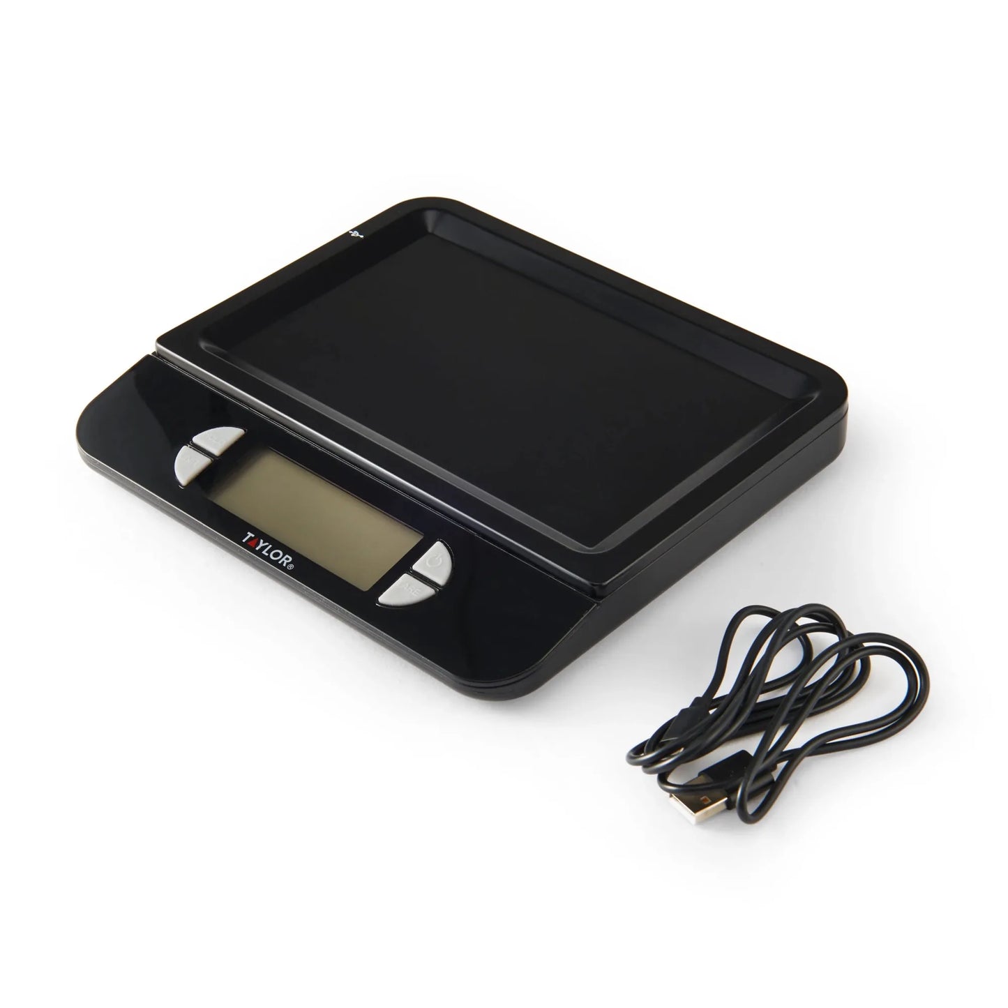 USB Rechargeable Precision Digital Kitchen Scale and Food Scale, 11 lb. Capacity Black