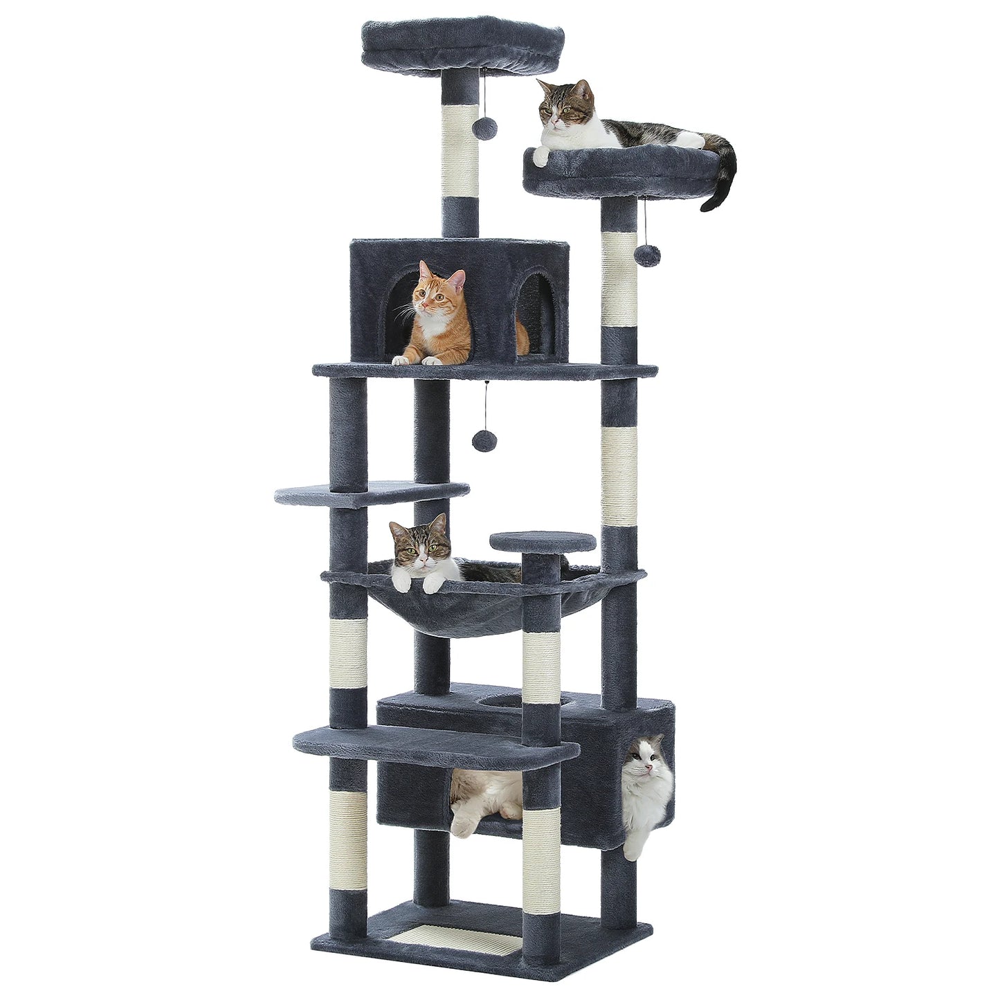 PAWZ Road Exquisite Large Cat Tree Indoor Five-Tiered Tower
