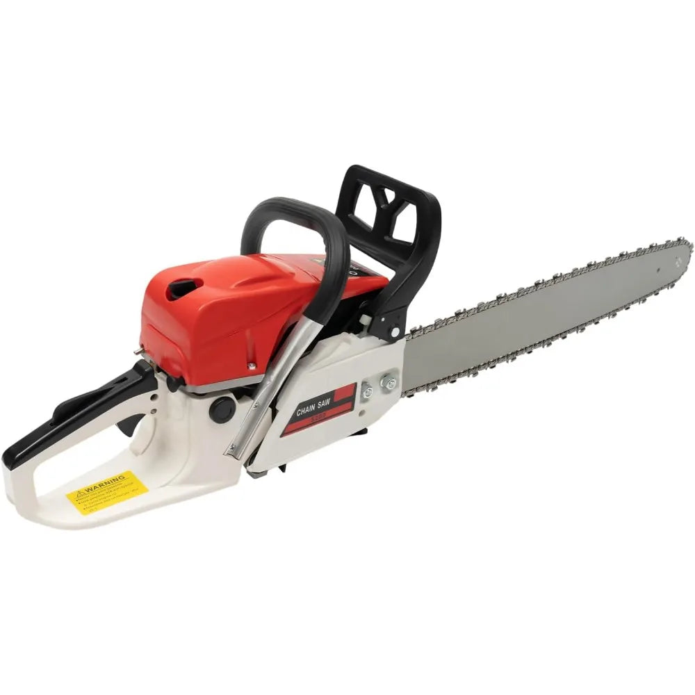 2-Stroke Petrol Chainsaw 52cc 7500rpm 22" Gas Handheld Powered Chain saws Gasoline Chainsaw for Chopping logs Cutting Trees