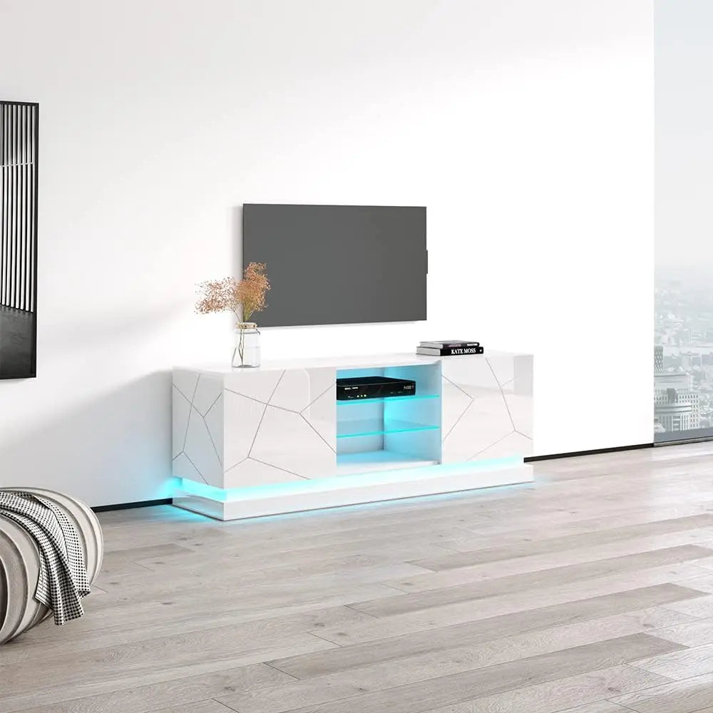 Qiu Modern 63"-79" TV Stand (63 inch)