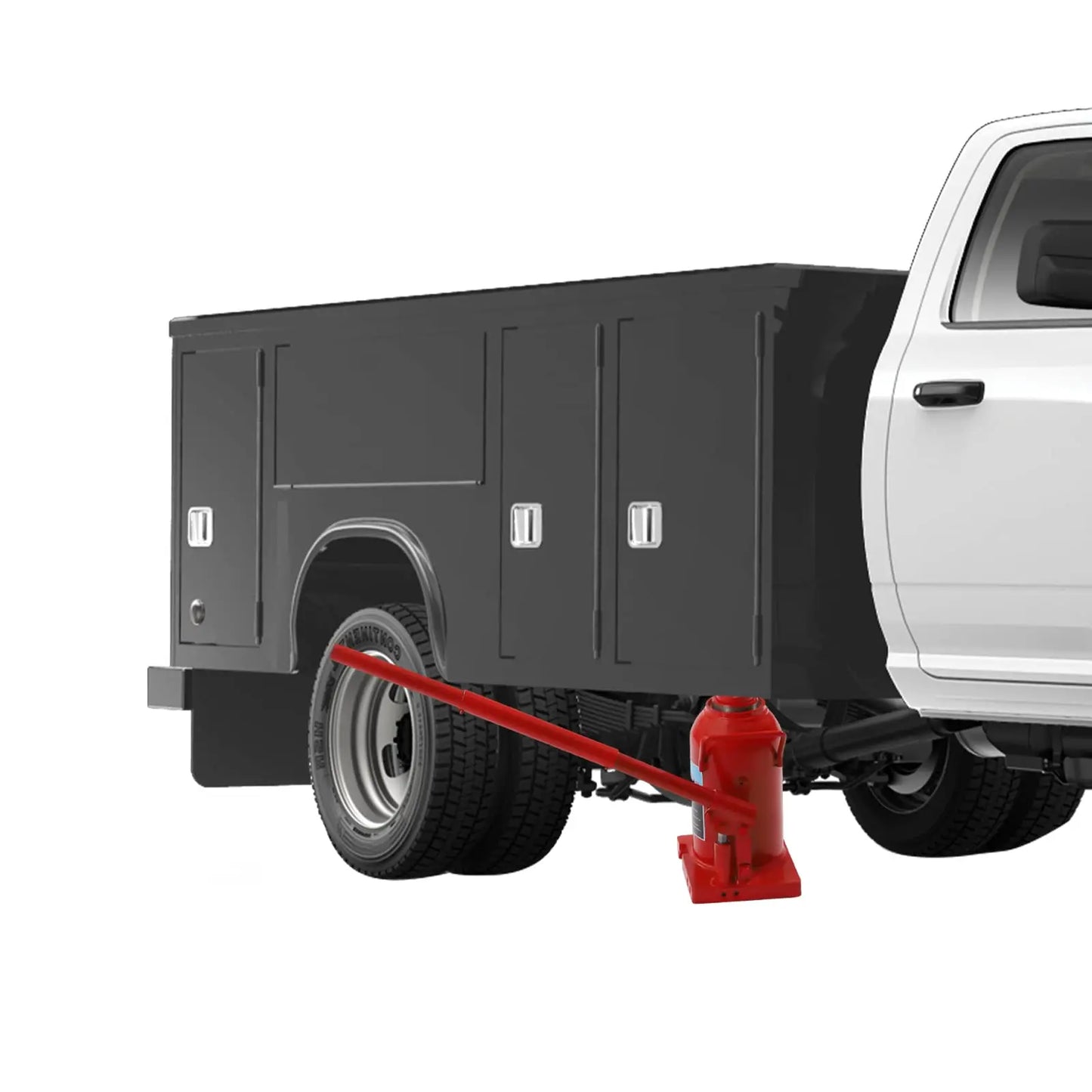 Hydraulic Welded Bottle Jack 30 Ton Capacity for Auto Repair and House Lift Red