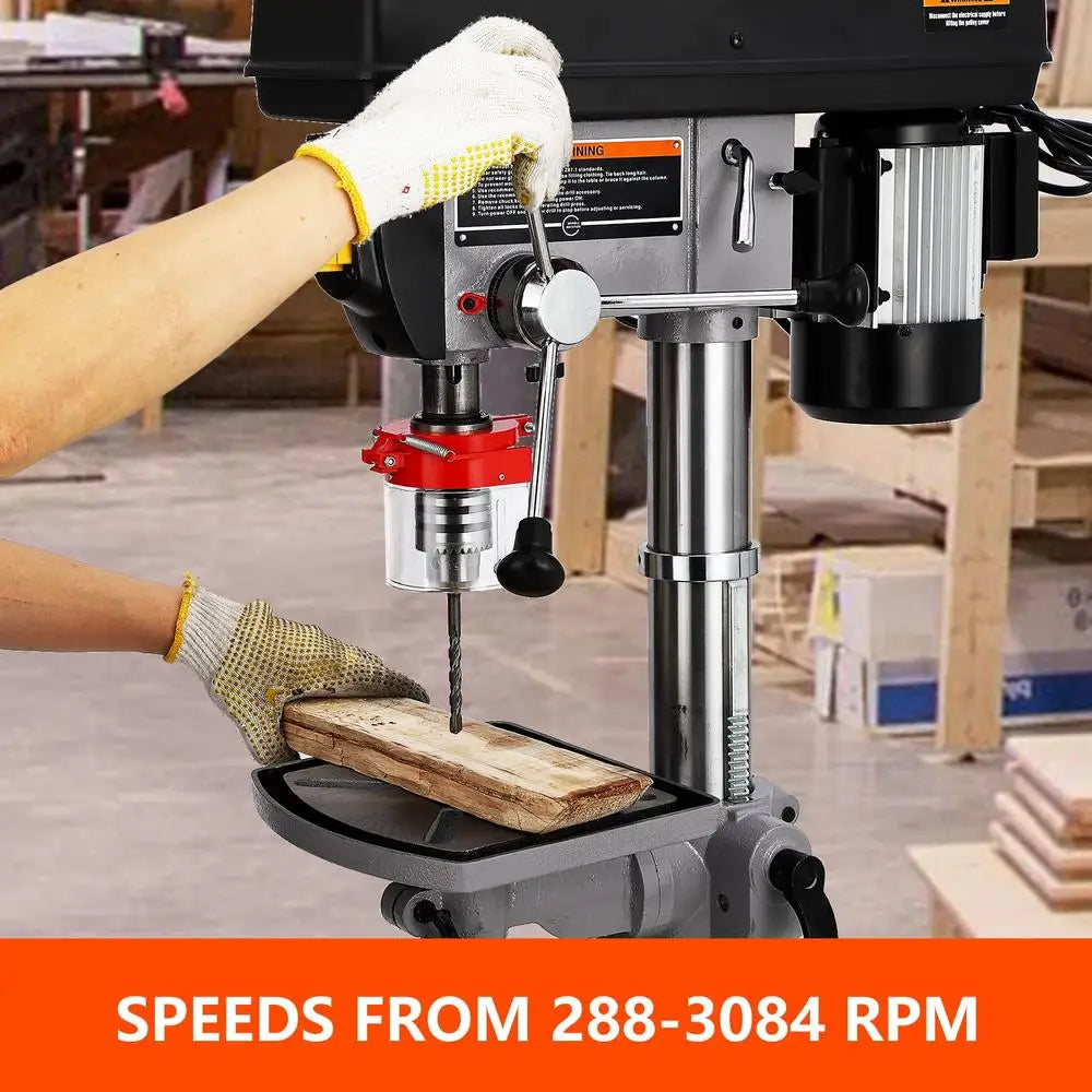 15in Benchtop Drill Press 7.5A Pure Copper Motor Machine