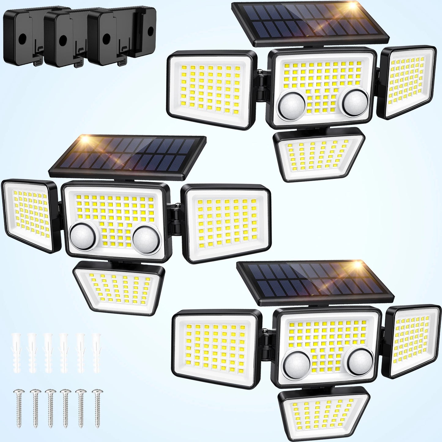 Outdoor Solar Light - 3000LM 188 LED Motion Sensor Light