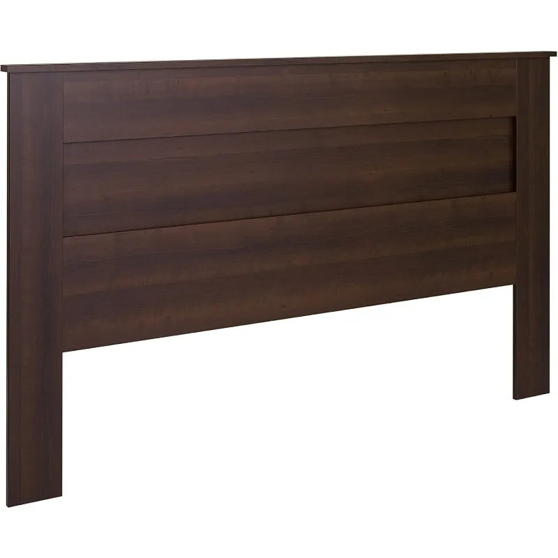Prepac Stylish Flat Wood Panel King Size Headboard Espresso Finish 81 Inches Wide 48 Inches High