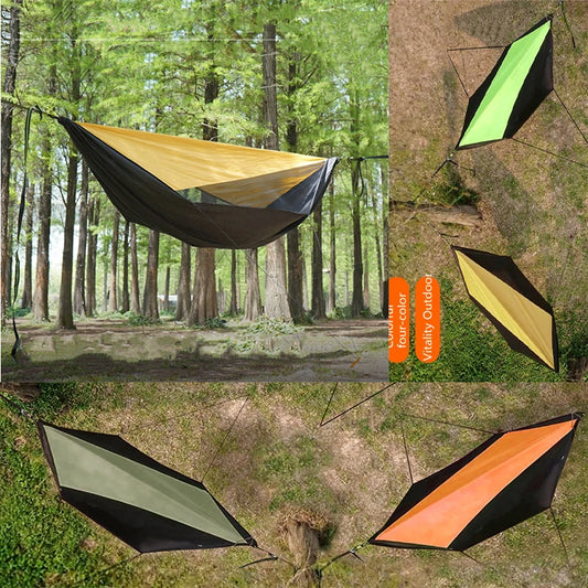 New Portable Camping Hammocks With Mosquito Net Awning Outdoor Garden Travel Sleeping Hanging Hammock Swing For Nature Hike