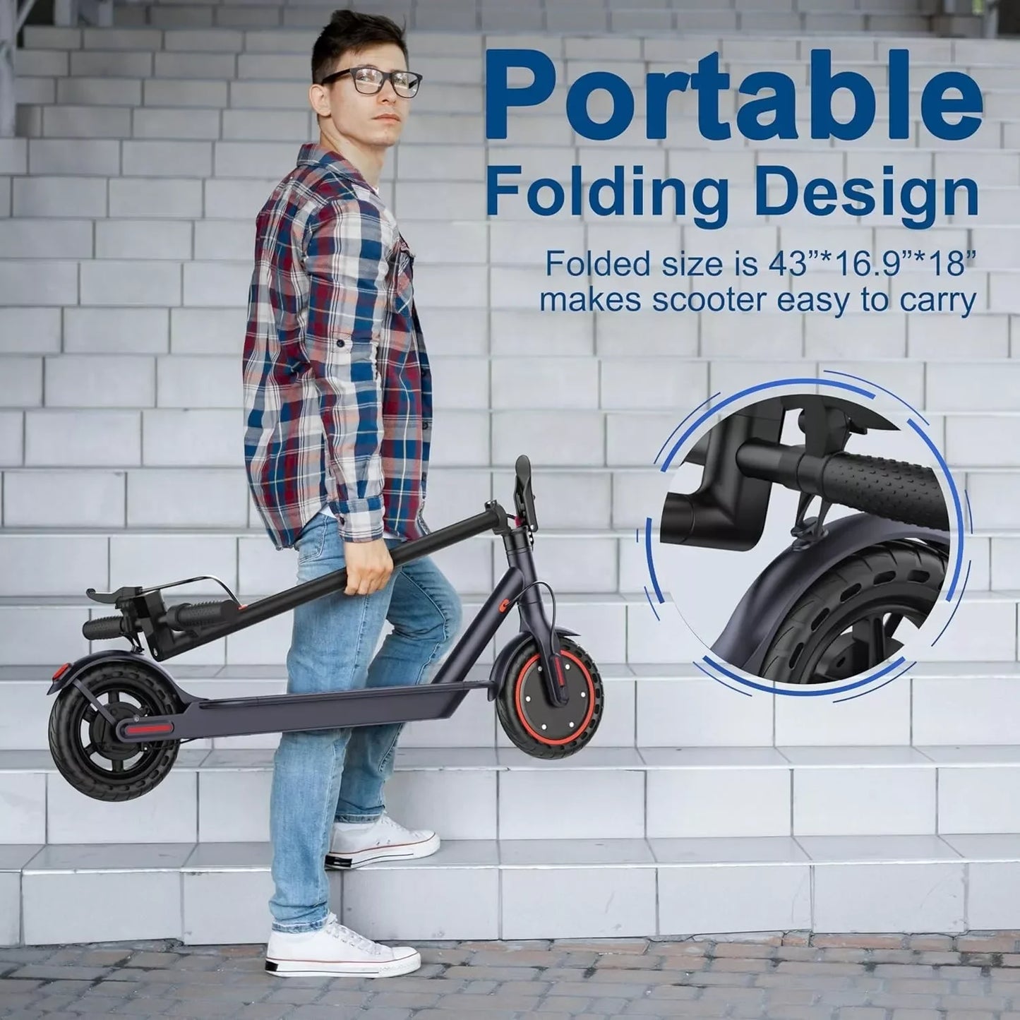 Ladped LP60 Electric Scooter 350W 19 MPH Control Folding