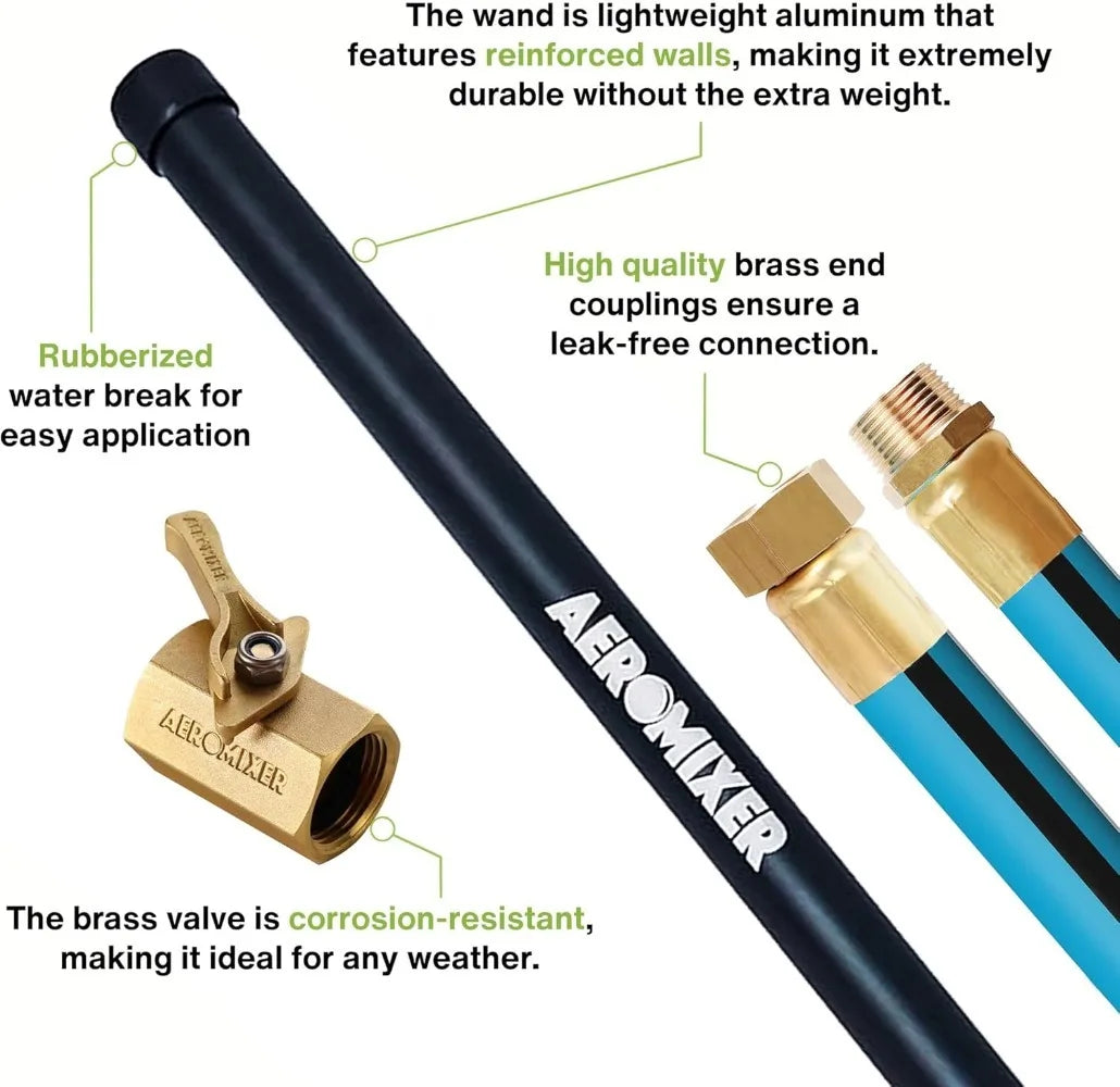 All-In-One Watering Kit - Heavy Duty 1" 100 Ft Garden Hose, Kink Resistant Garden Hoses, Commercial Grade Water Hoses, 650 PSI