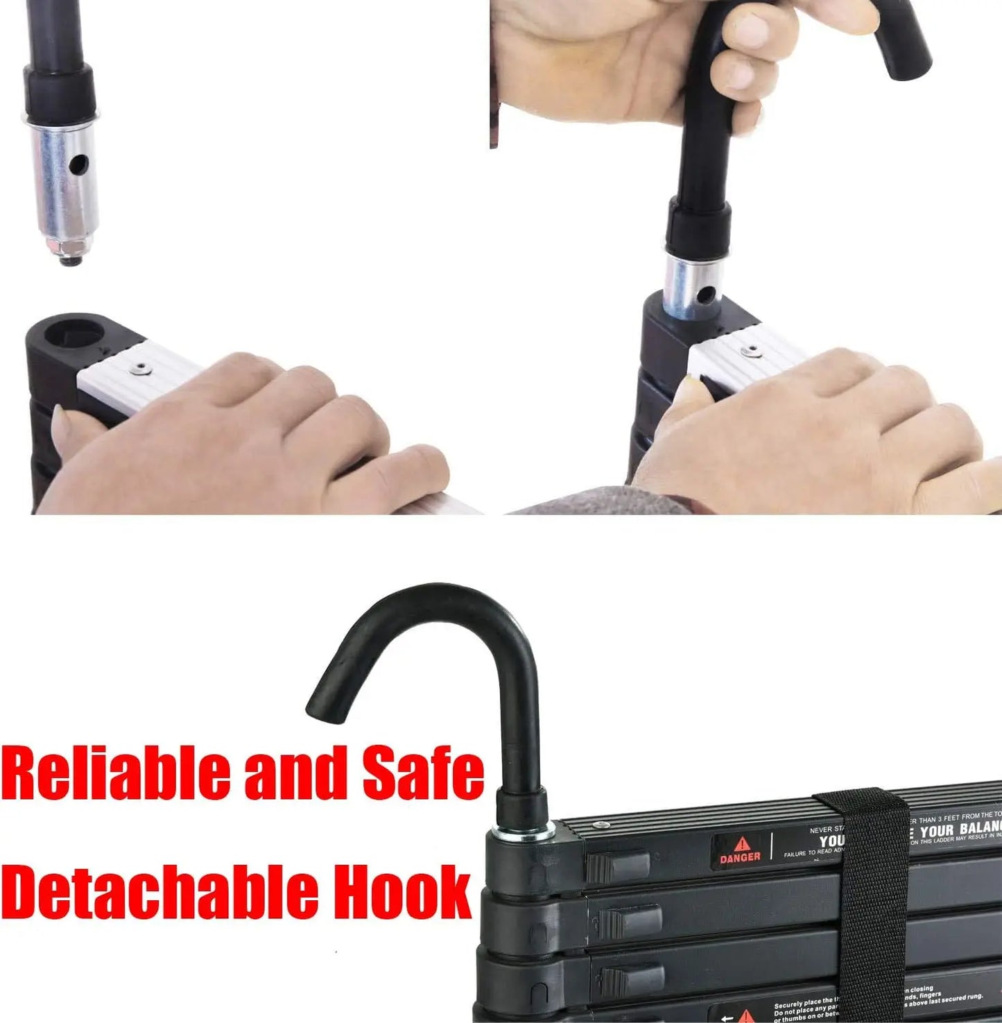 DayPlus Telescopic Ladder With Hooks For Multi Purpose Use