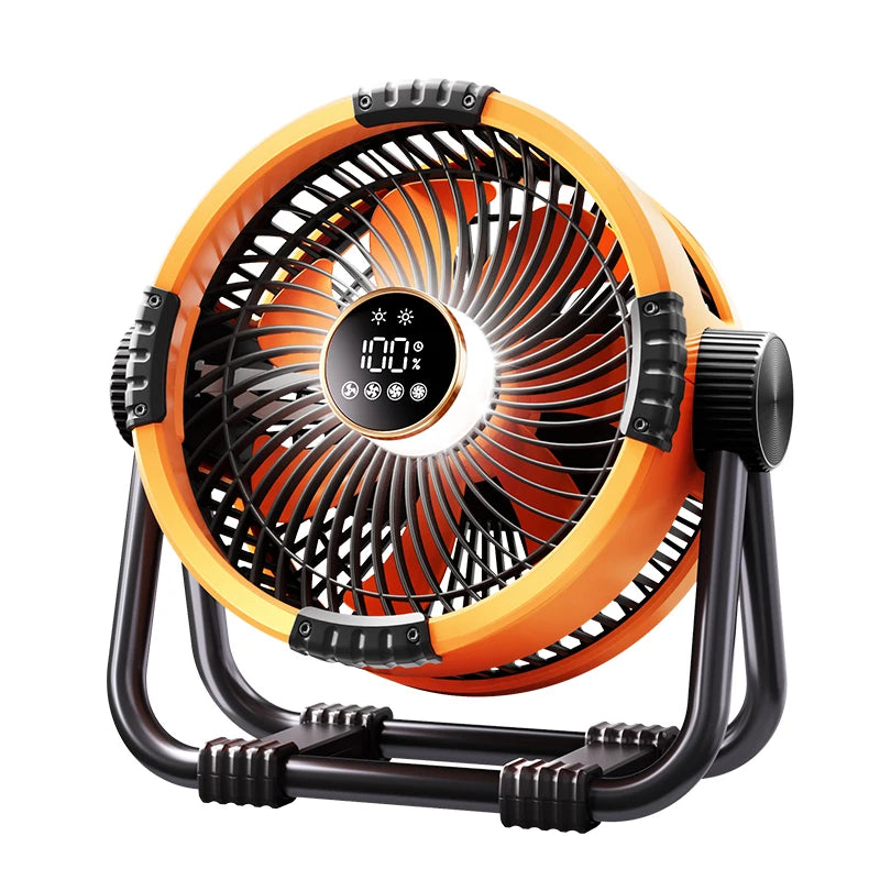 Camping Fan 20000mAh Wireless Outdoor Tent Camping Fan Portable Air Circulator Cooling Ceiling Fan with LED Light Remote Control
