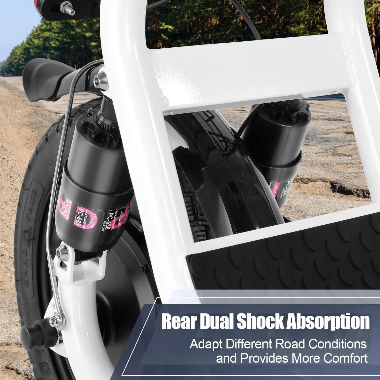 CAROMA 500W Electric Scooter With Seat And Folding Model
