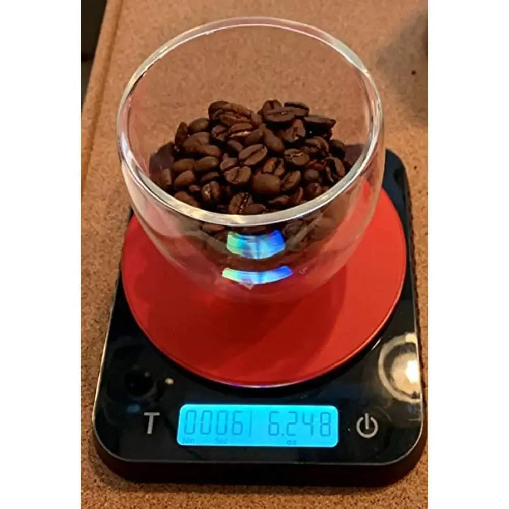 Digital Food Scale with Backlit Timer 11 Lbs. Capacity Black Precision Cooking and Baking Scale